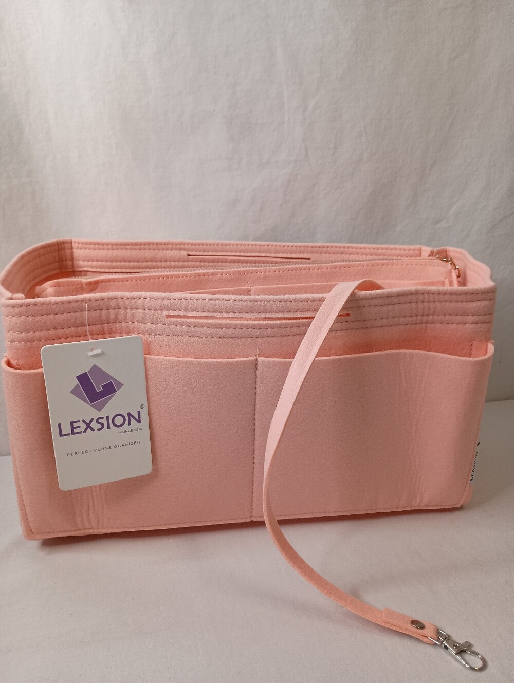 Womens XL Insert Purse Organizer Bag for Speedy Neverful Pink - Picture 2 of 8
